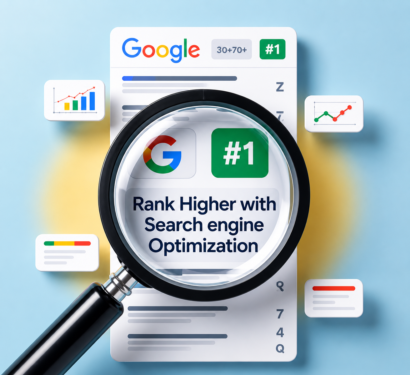 Professional SEO services in Pune by 18 Media Digital featuring Google search engine optimization, keyword ranking, technical SEO, on-page SEO, off-page SEO, local SEO, Google ranking improvement, and organic traffic growth.