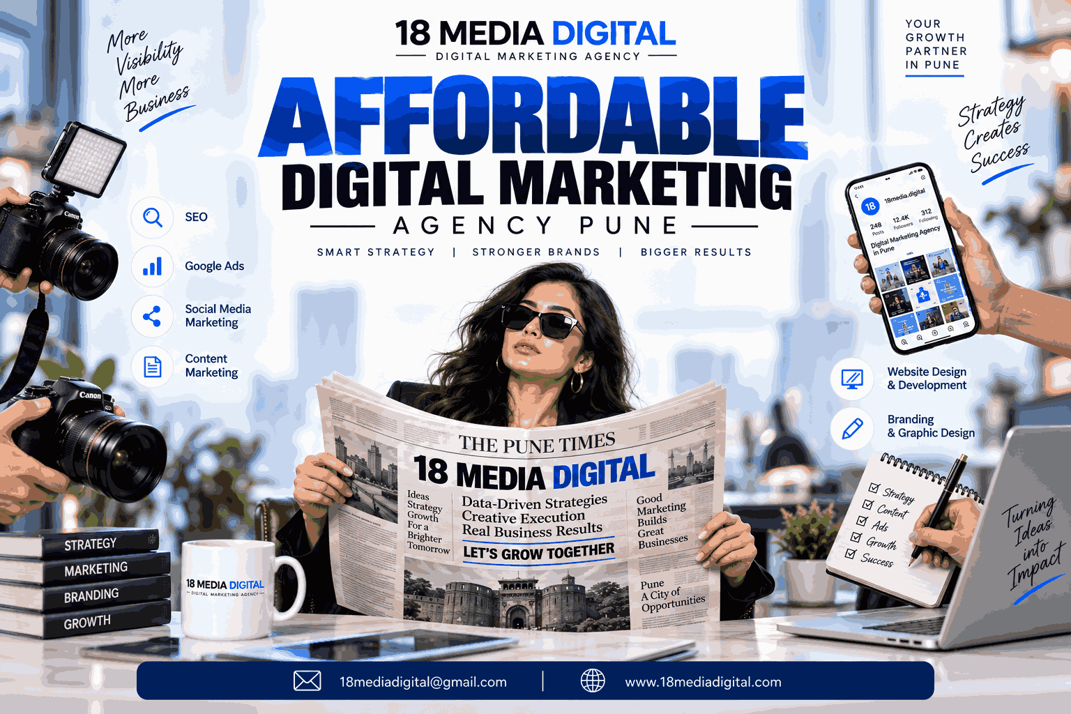 Affordable digital marketing agency Pune – 18 Media Digital