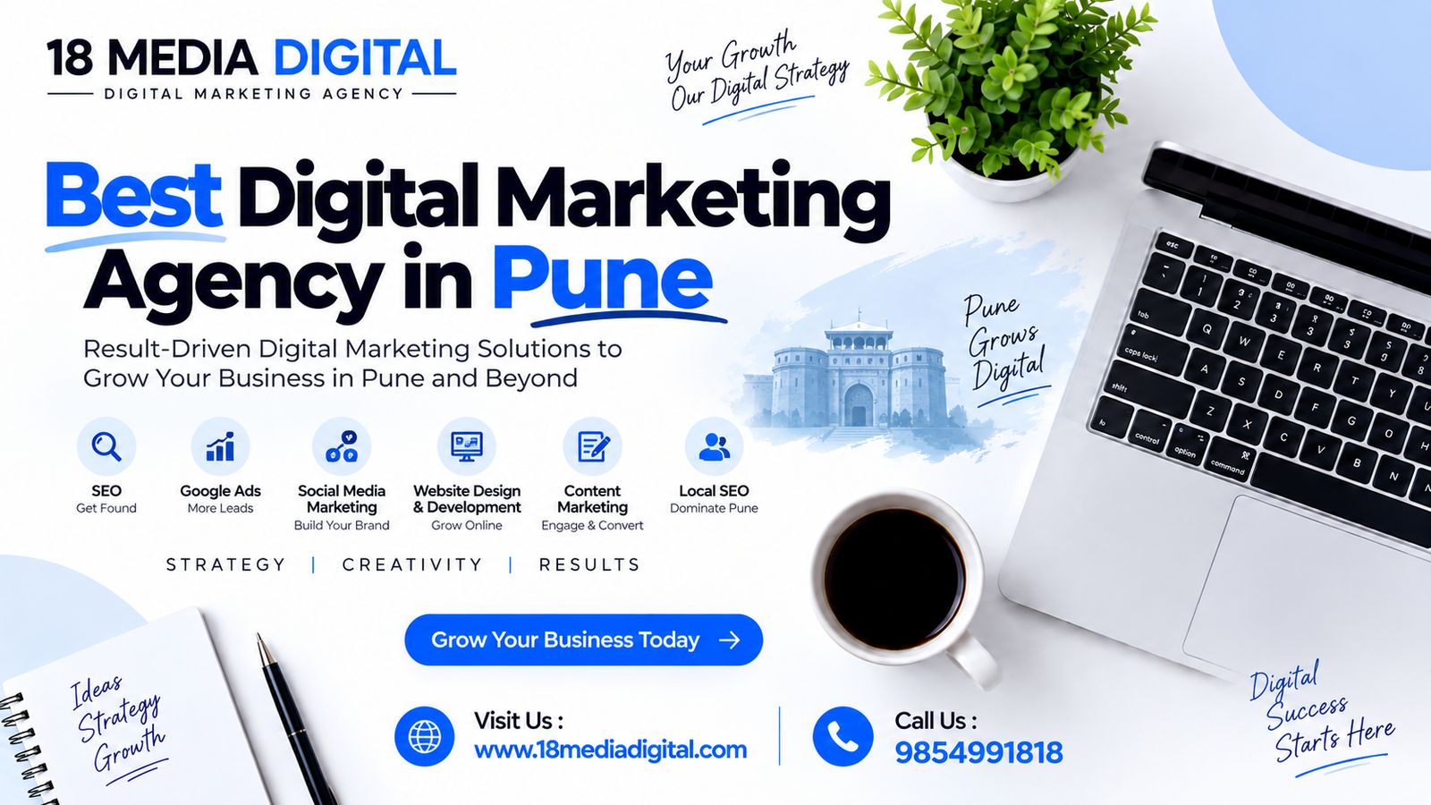 Best Digital Marketing Agency Pune | 18 Media Digital