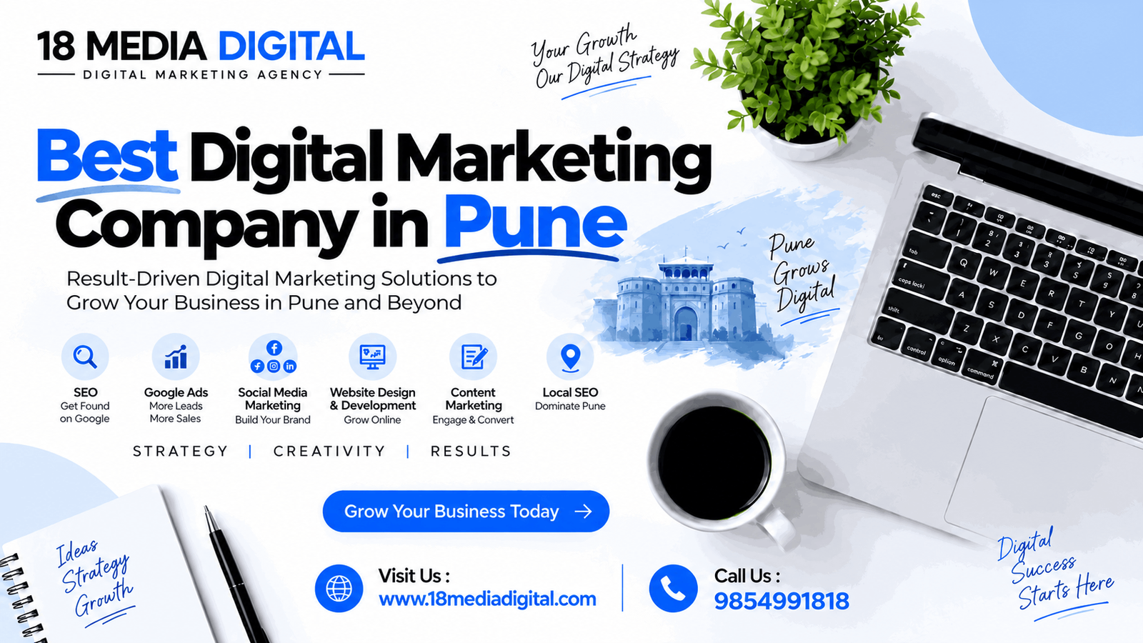 Best Digital Marketing Company in Pune | 18 Media Digital