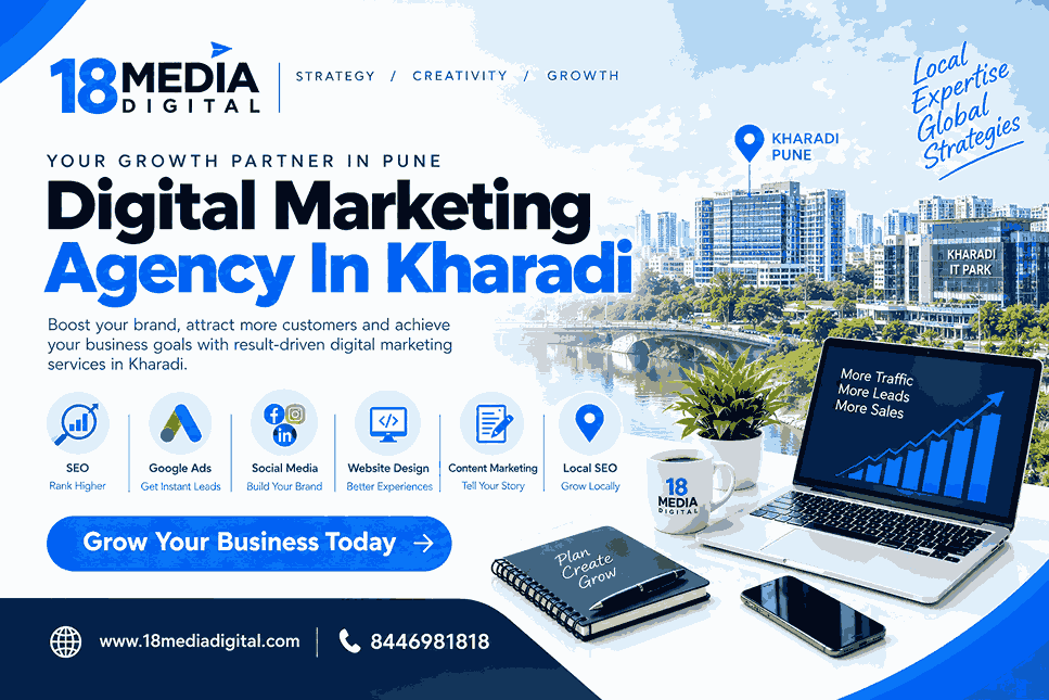 Digital Marketing Agency In Kharadi Pune by 18 Media Digital