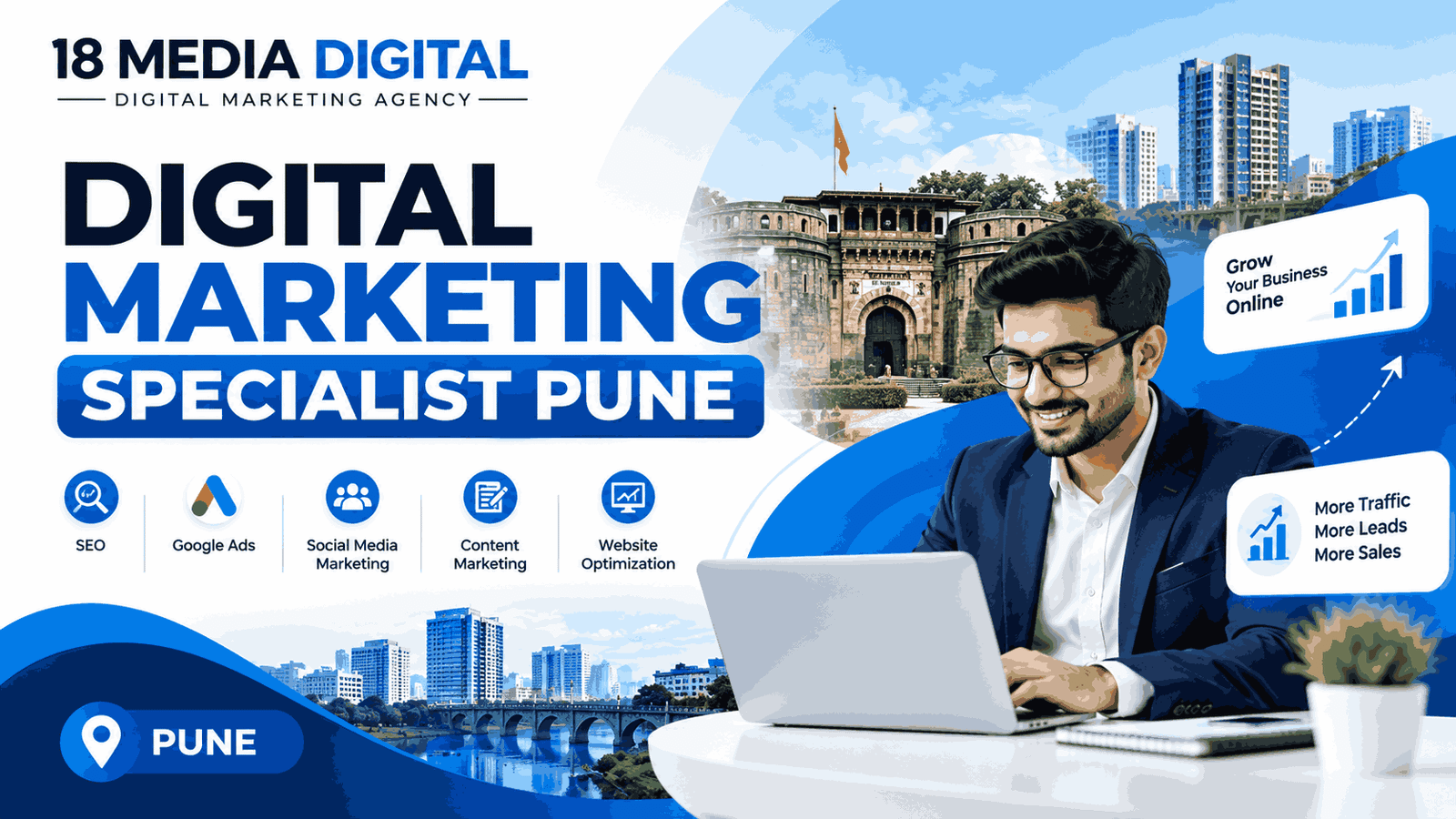 Digital Marketing Specialist Pune – 18 Media Digital
